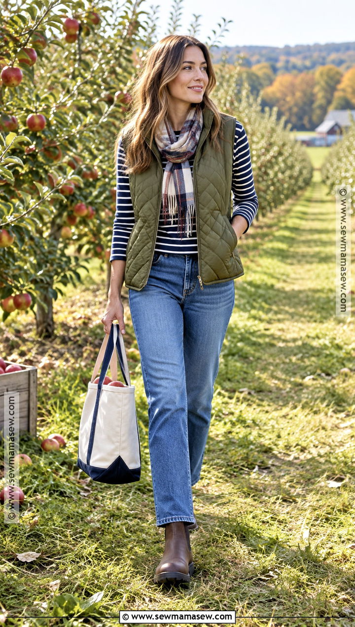 Quilted Vest New England Fall Outfit - 15 new england fall outfits 2026