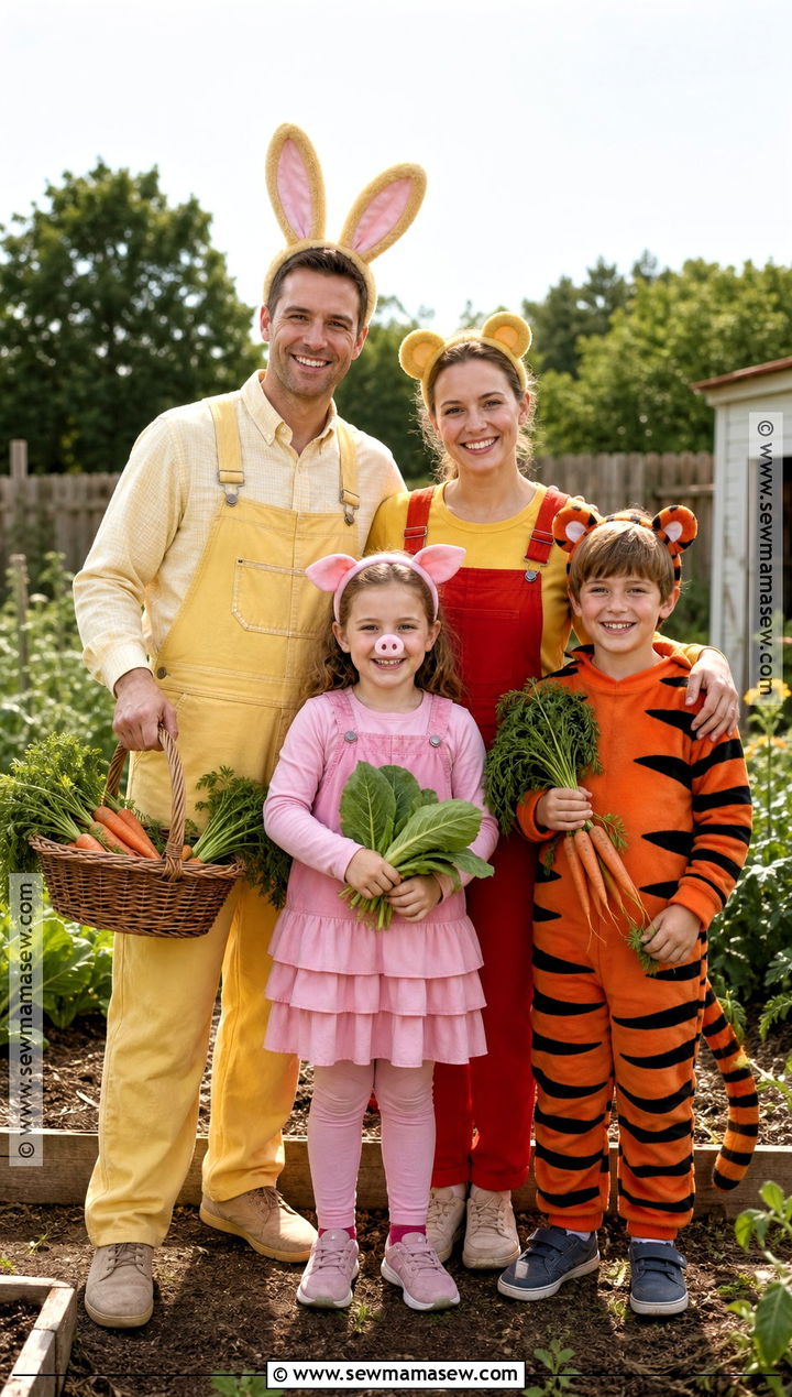 Rabbit Garden Family Costume - 30 winnie the pooh family costumes