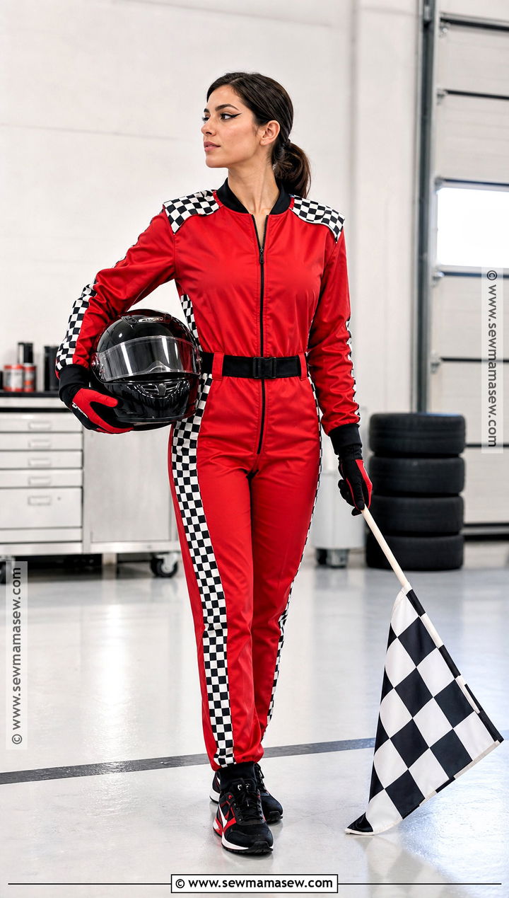 Race Car Driver Costume With Jumpsuit - 30 sports costume ideas