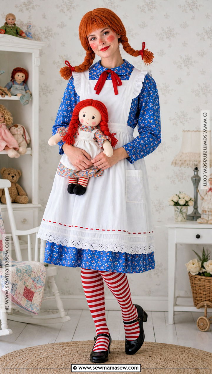 Raggedy Ann Costume - 30 red head halloween costumes for women