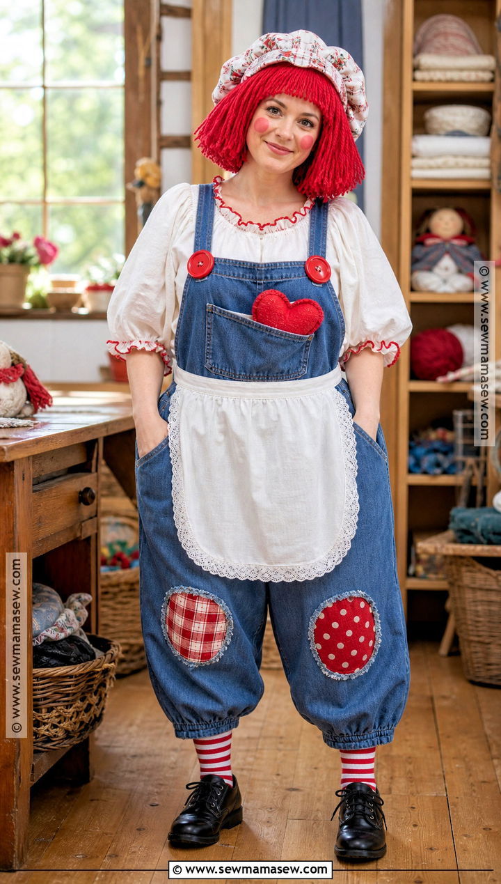 Raggedy Ann Costume With Overalls - 30 raggedy ann costume ideas