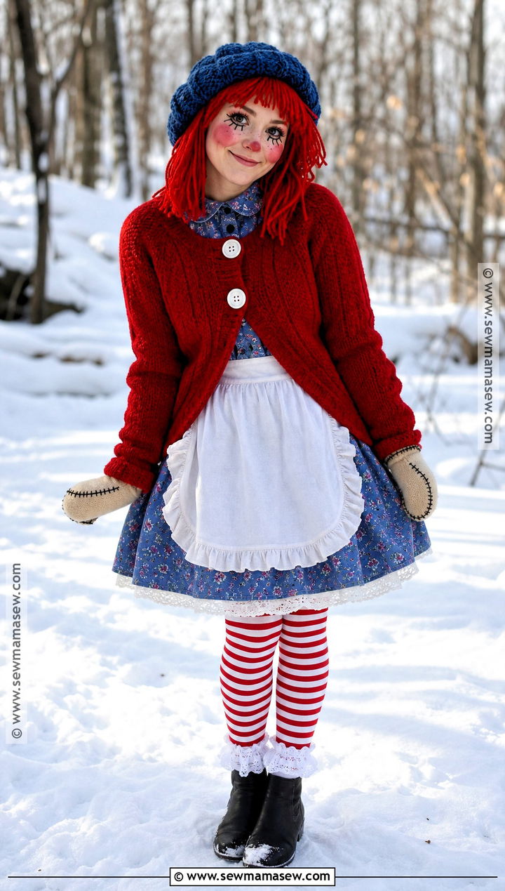 Raggedy Ann Costume With Red Cardigan - 30 raggedy ann costume ideas
