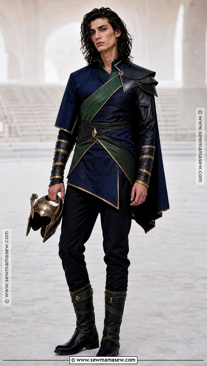 Ragnarok Loki Costume With Blue And Green Armor - 35 loki costume ideas