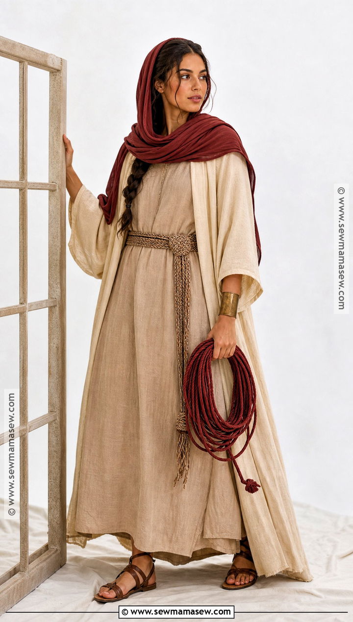Rahab Costume With Red Cord - 30 Biblical Costumes for Women
