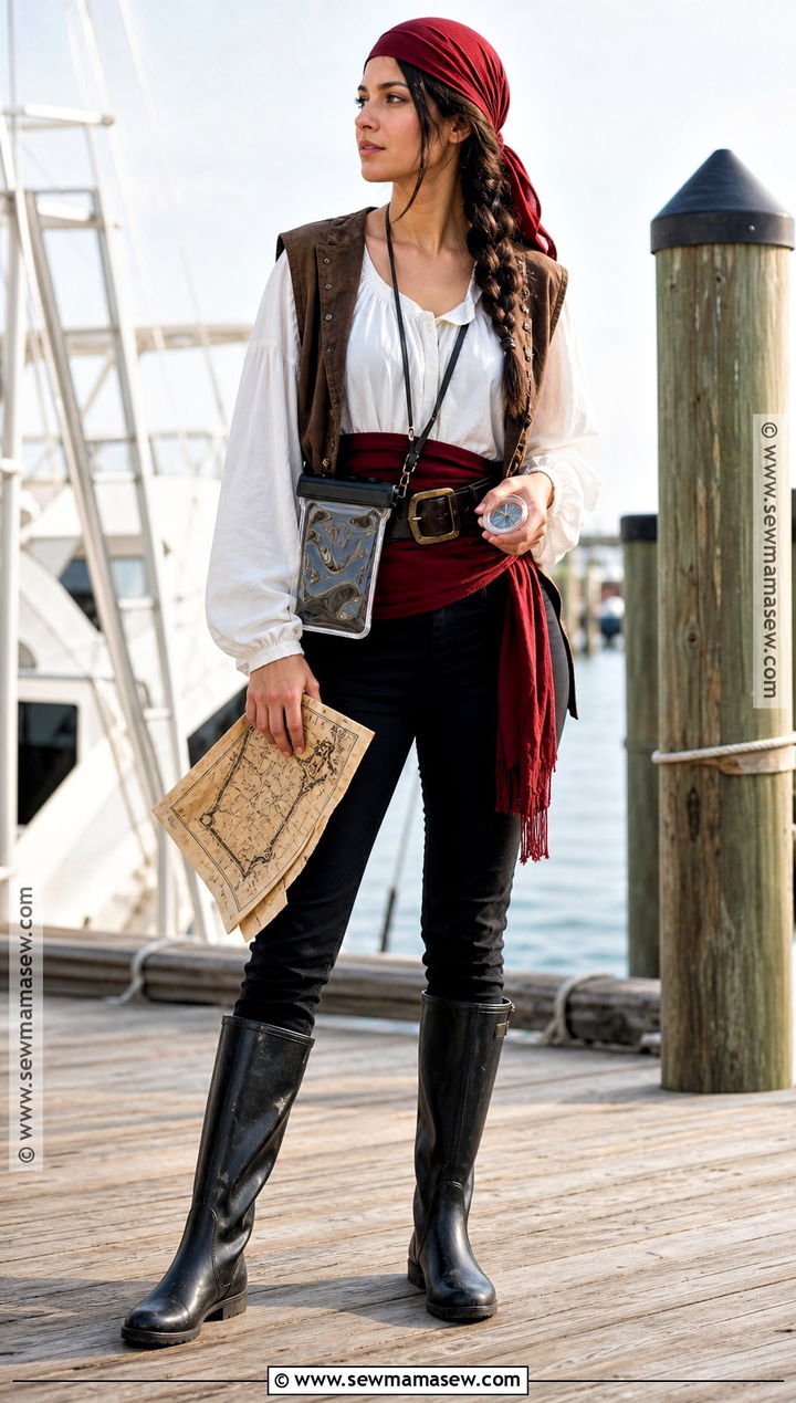 Rain Boot Pirate Costume - 30 last minute pirate costume ideas