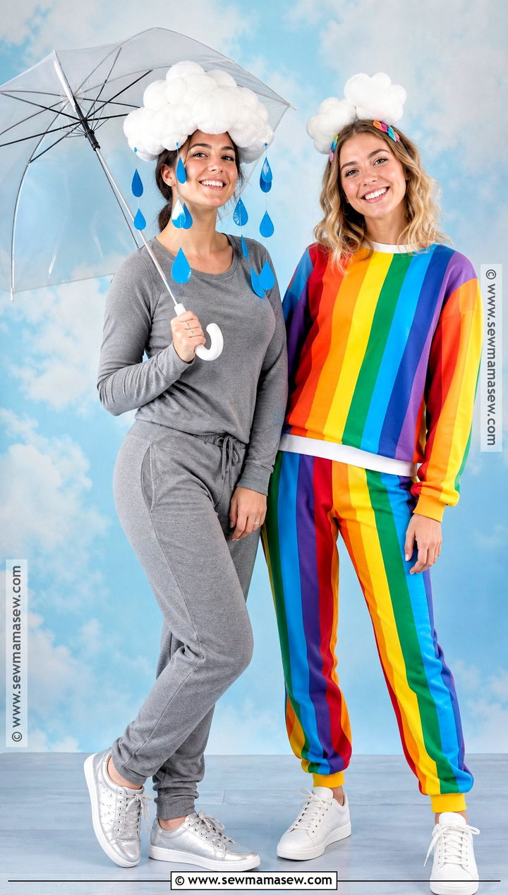 Rain Cloud And Rainbow Duo Costume - 30 costume duo ideas