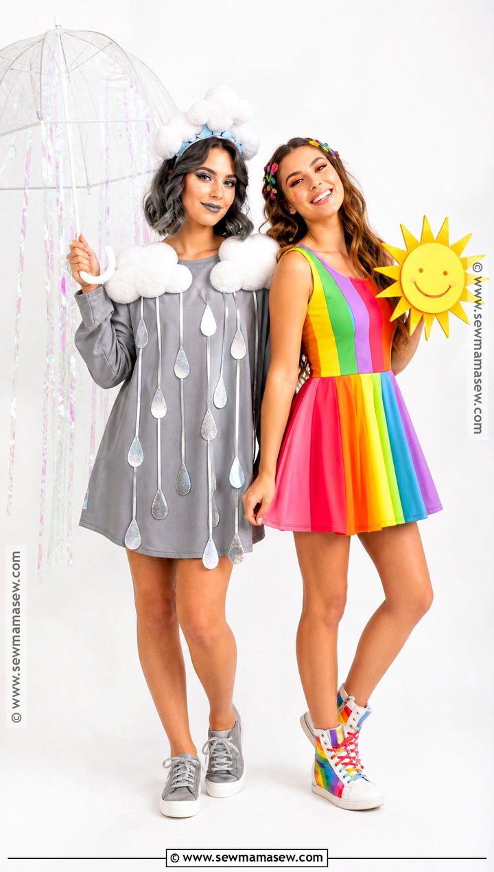 Rain Cloud And Rainbow Friend Costume - 40 costume ideas for 2 for friends