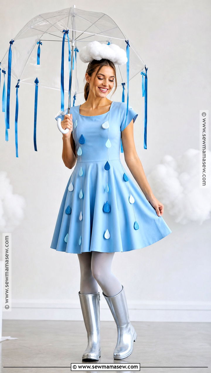 Rain Cloud Blue Dress Costume - 30 blue dress costume ideas