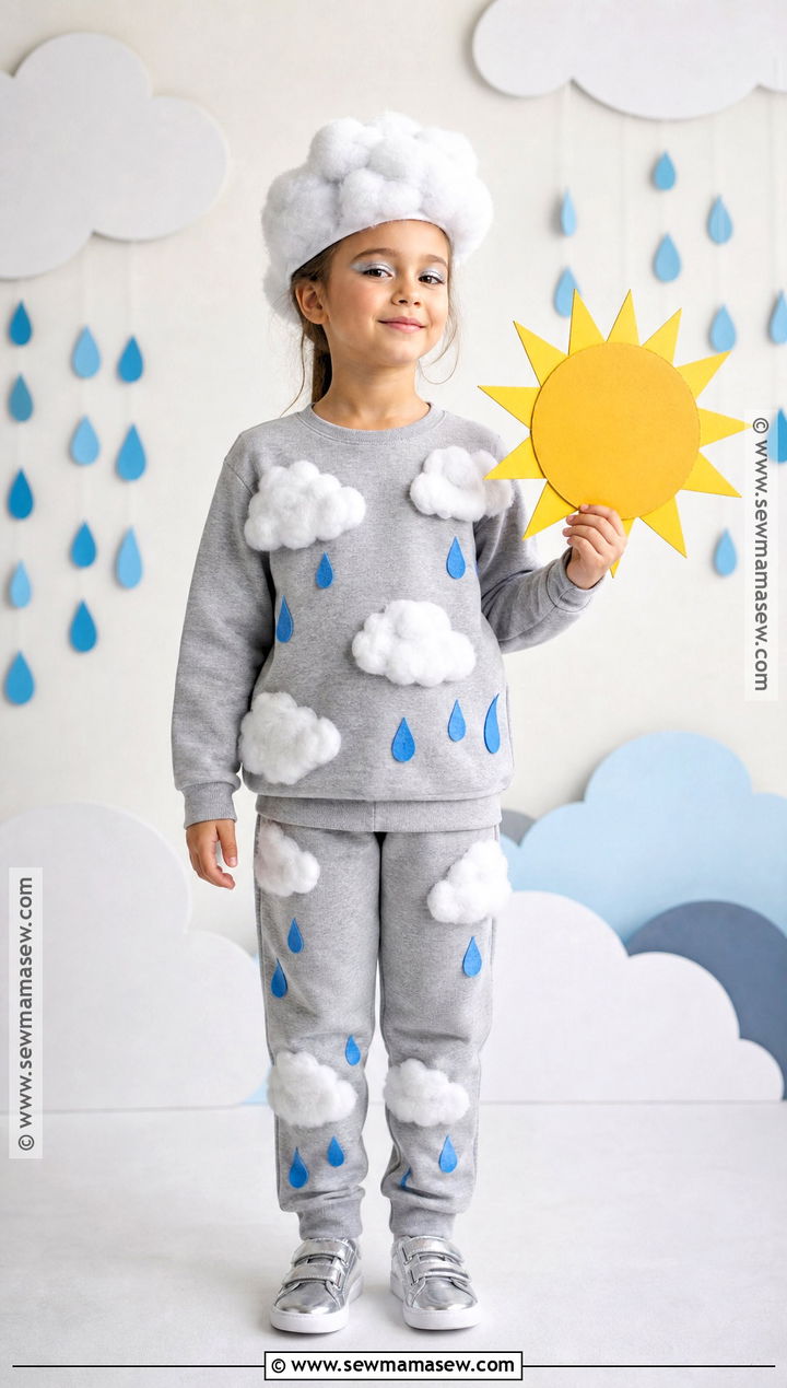 Rain Cloud Costume - 30 easy halloween costumes for kids