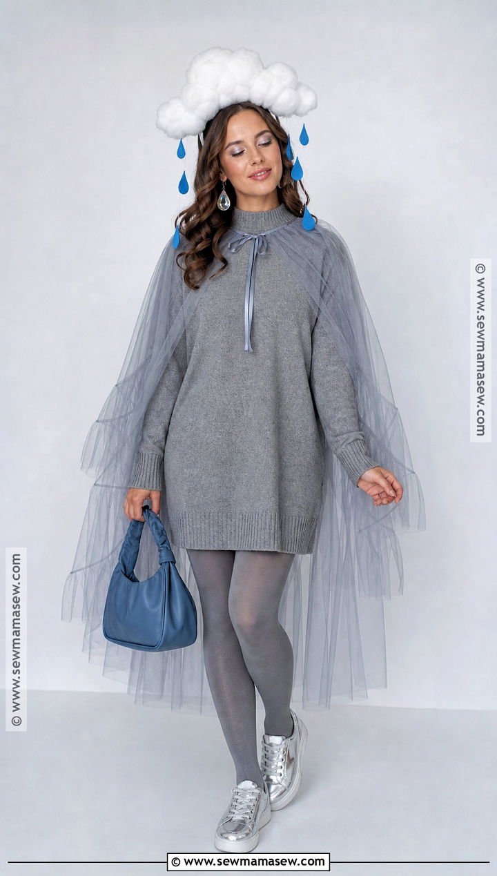 Rain Cloud Costume With Gray Tulle - 50 halloween costumes for women