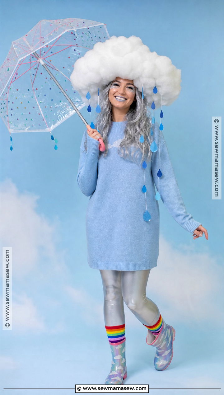 Rain Cloud Costume With Rainbow Boots - 45 cute costumes