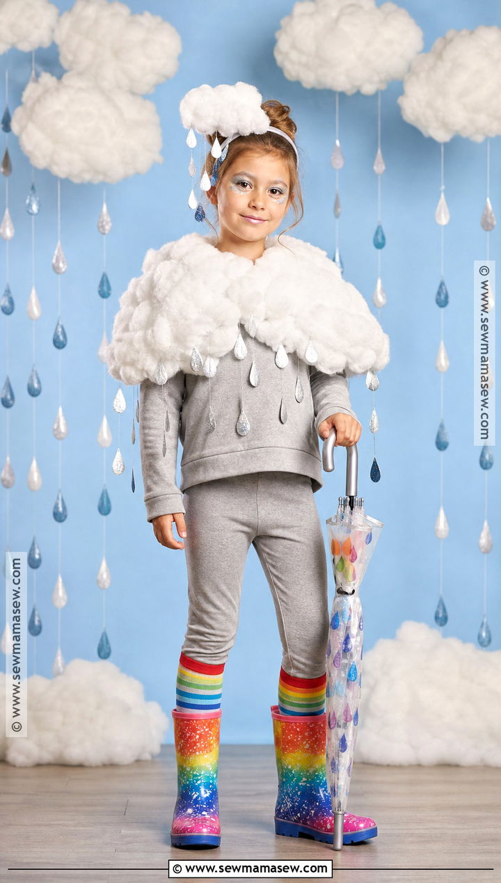 Rain Cloud Costume With Rainbow Boots - 45 kids halloween costumes