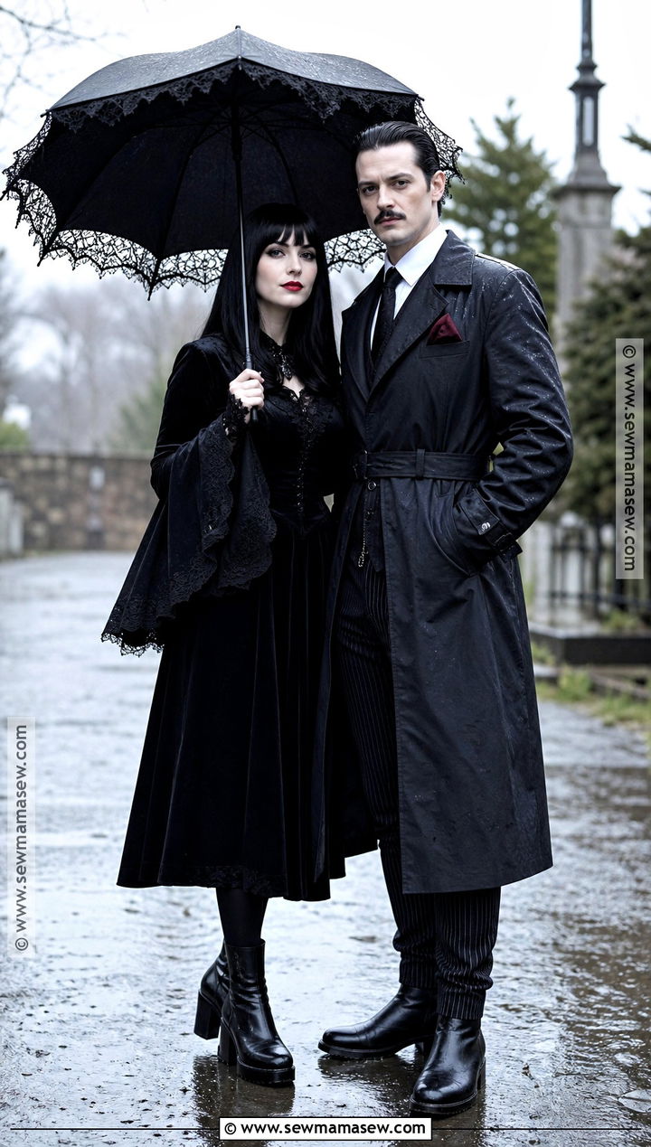 Rain Friendly Morticia And Gomez Costume - 40 morticia and gomez addams costume ideas