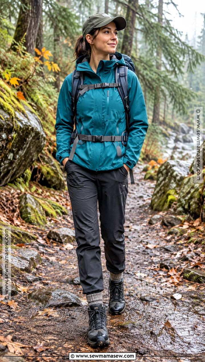 Rain Jacket And Hiking Pants Outfit - 20 Hiking Outfit Autumn Ideas for Women