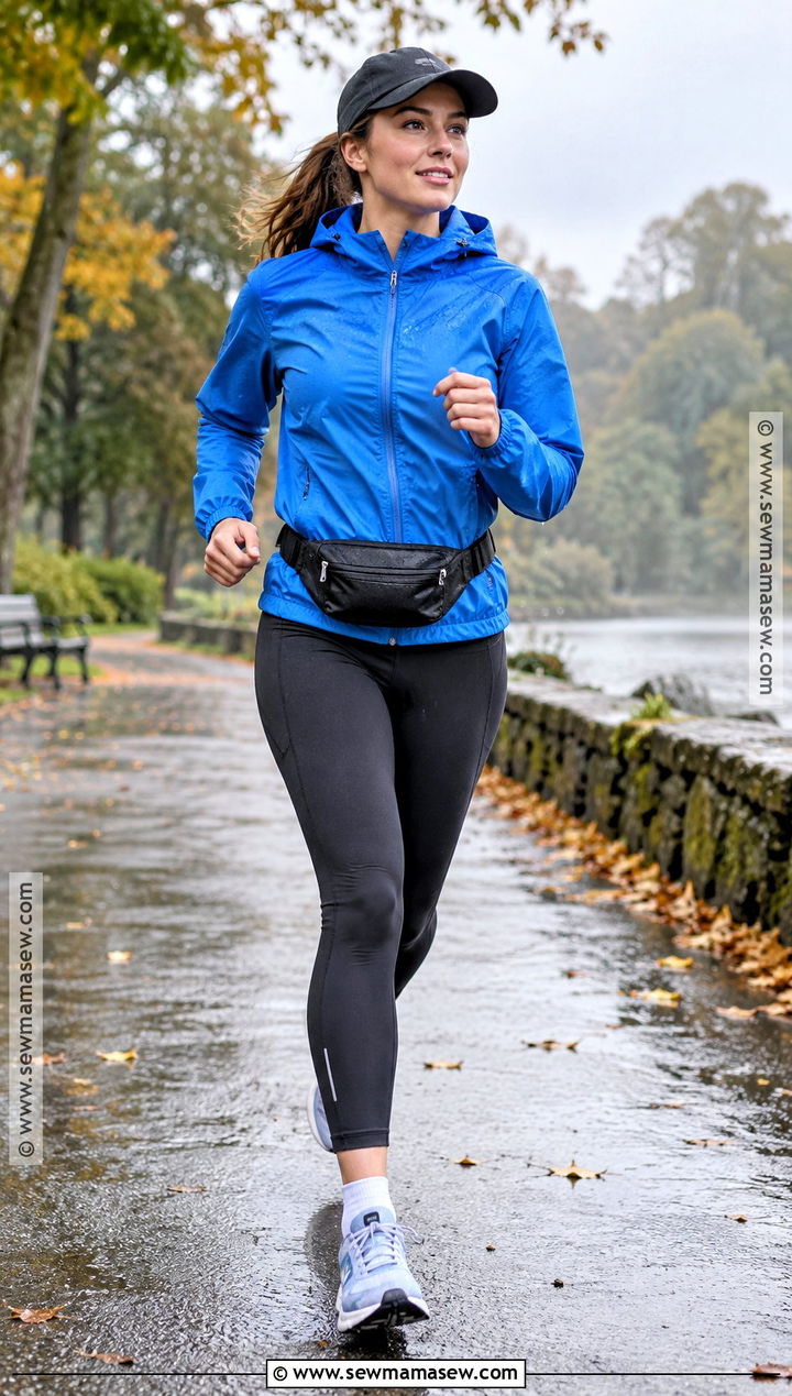 Rain Jacket And Running Tights Fall Outfit - 25 fall running outfit ideas