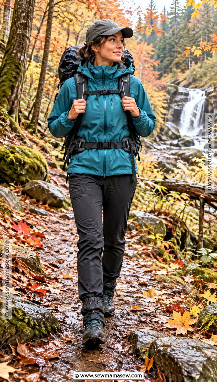 Rain Jacket And Trail Pants Outfit - 15 womens fall hiking outfits