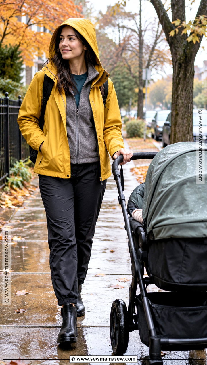 Rain Jacket And Waterproof Boots Nanny Outfit - 15 nanny outfit ideas fall