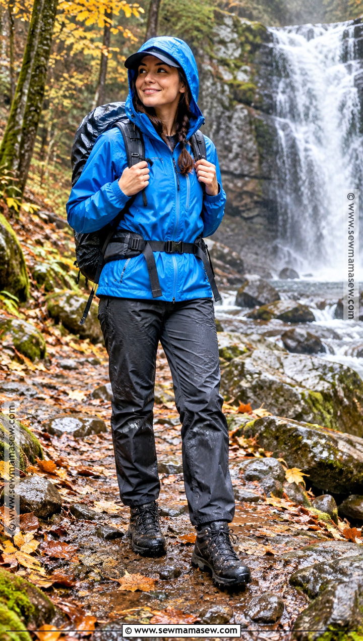 Rain Jacket And Waterproof Hiking Pants Outfit - 25 fall hiking outfits