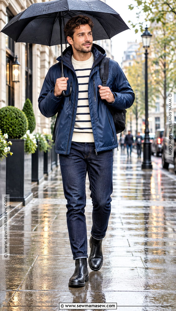 Rain Jacket With Casual Basics - 20 mens fall jackets