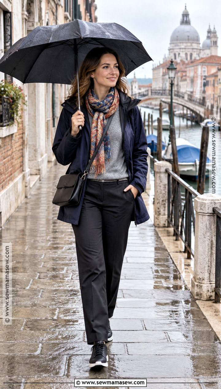 Rain Jacket With Travel Pants - 15 italy travel outfit october ideas