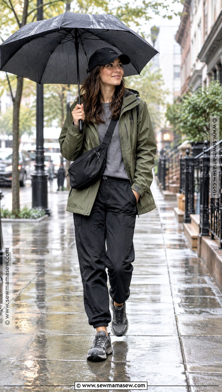 Rain Shell And Nylon Pants Outfit - 25 autumn outfits streetwear