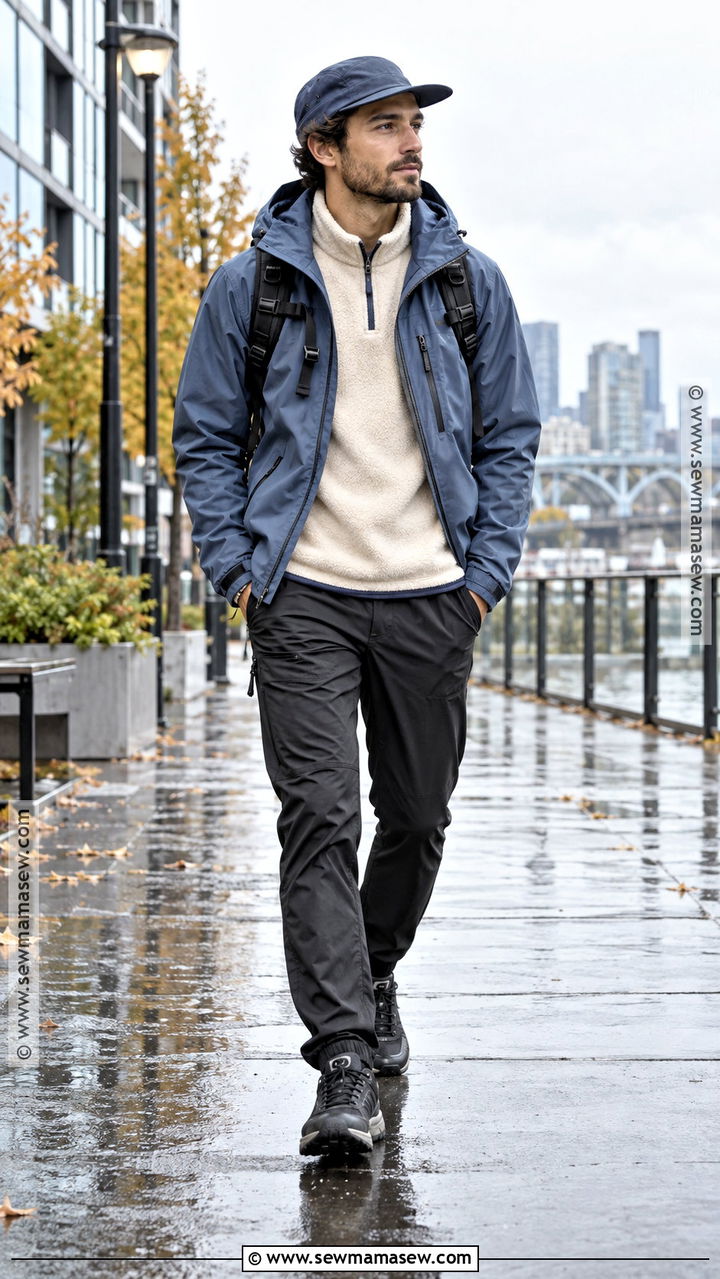 Rain Shell And Technical Pants Fall Outfit - 20 mens fall street style ideas