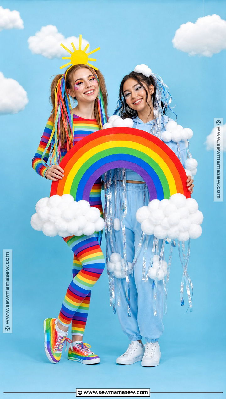 Rainbow And Cloud Costume - 30 costumes for 2