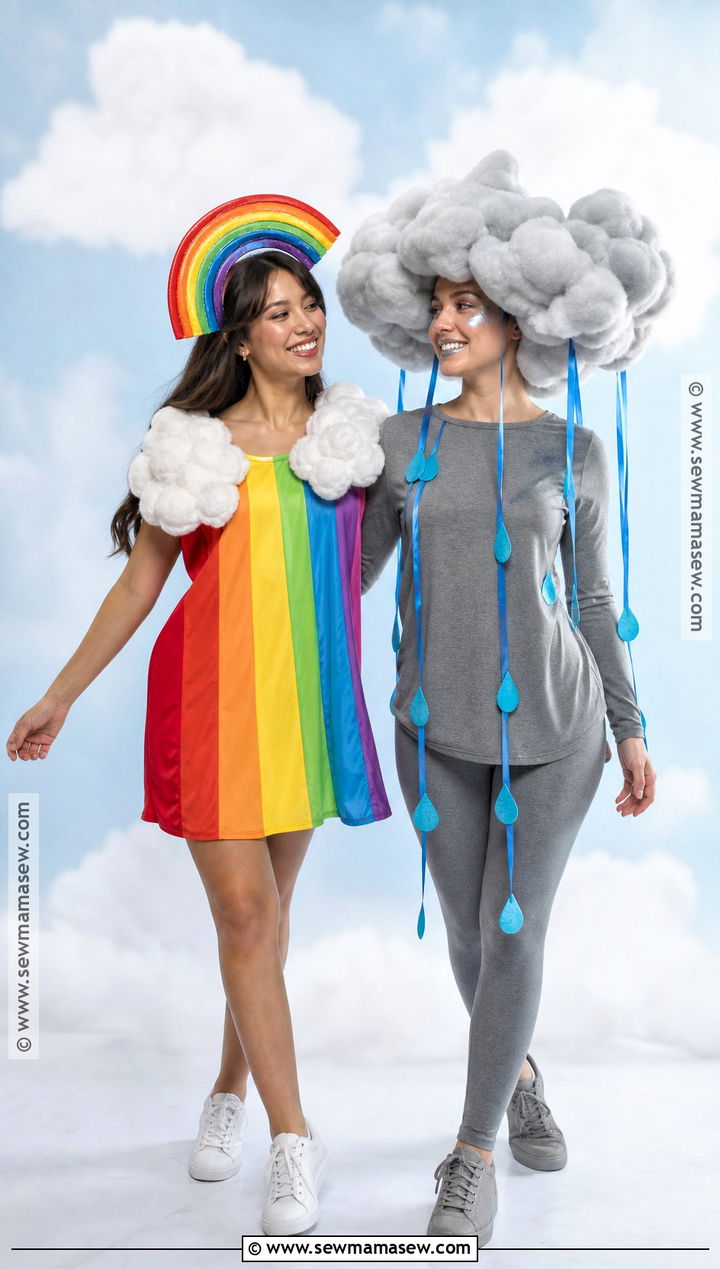 Rainbow And Rain Cloud Matching Costumes - 45 matching costumes