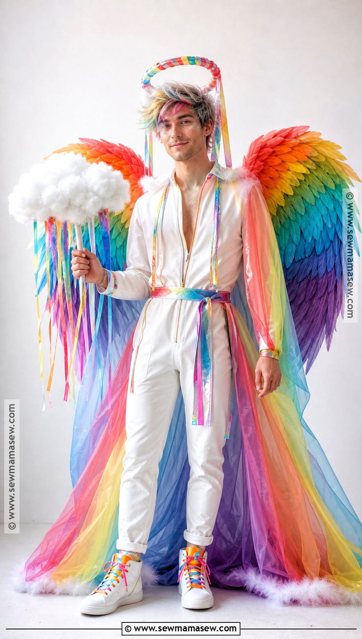 Rainbow Angel Costume For Men - 30 angel costume ideas for men