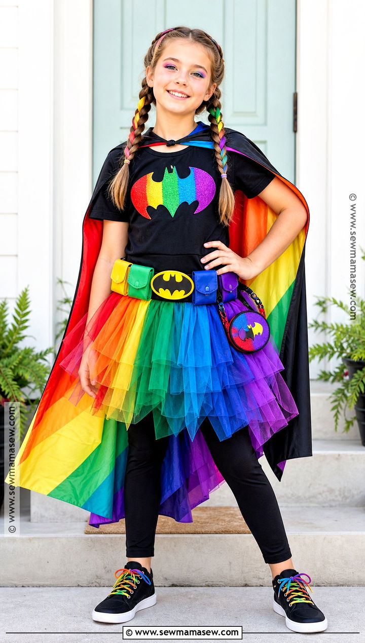 Rainbow Batman Costume - 35 batman costume ideas for girls