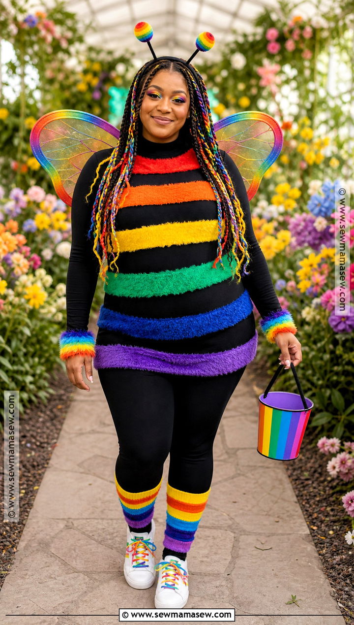 Rainbow Bee Costume - 40 bee costume ideas