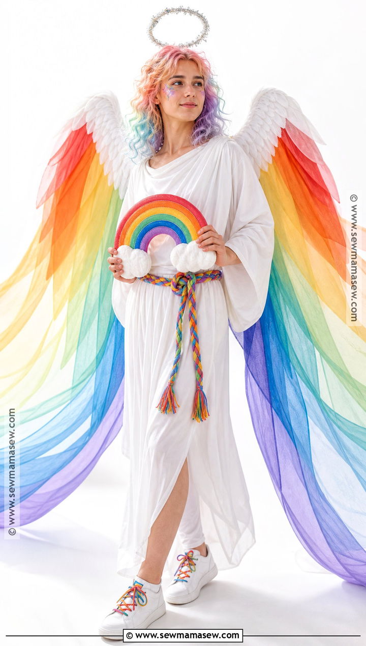 Rainbow Biblical Angel Costume - 30 Biblical Angel Costume Ideas
