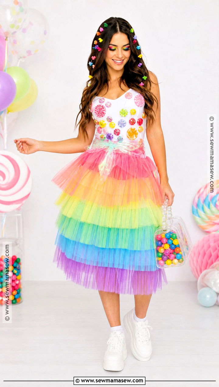 Rainbow Candy Costume - 30 Candy Costume Ideas for Women