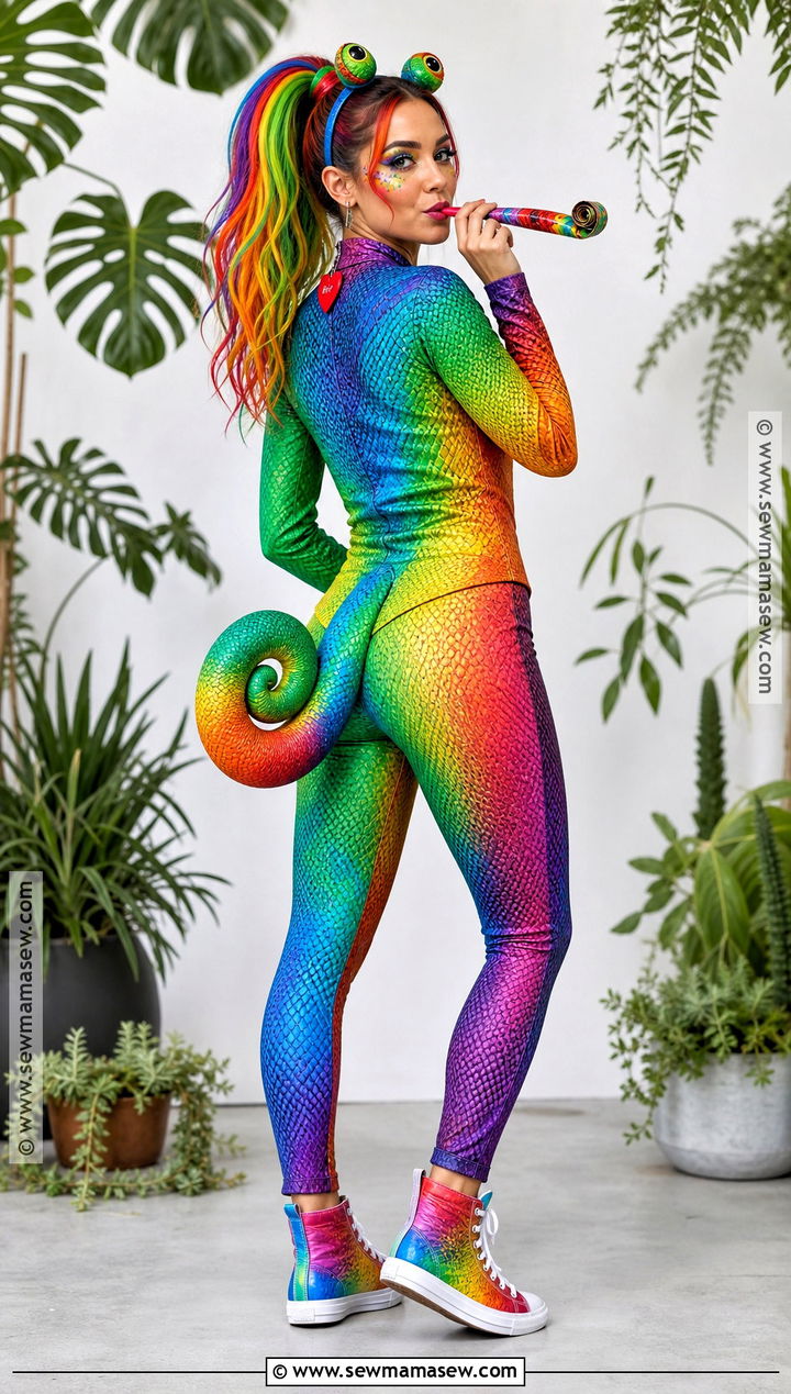 Rainbow Chameleon Ty Costume - 30 ty costume ideas