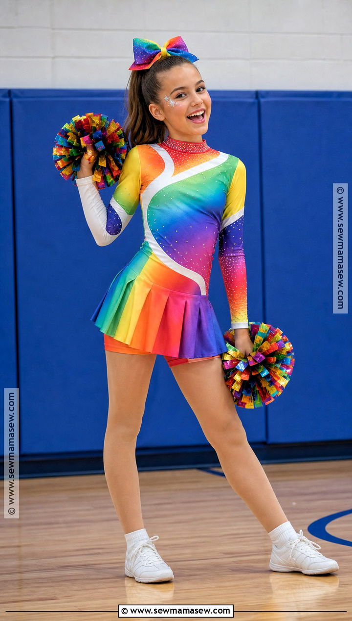 Rainbow Cheerleader Costume - 30 jojo siwa costume ideas