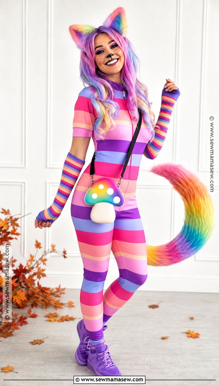 Rainbow Cheshire Cat Costume - 50 cheshire cat costume ideas