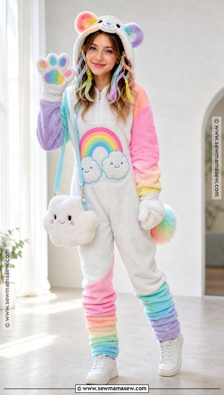 Rainbow Cloud Bear Costume - 30 Bear Costume Ideas for Women