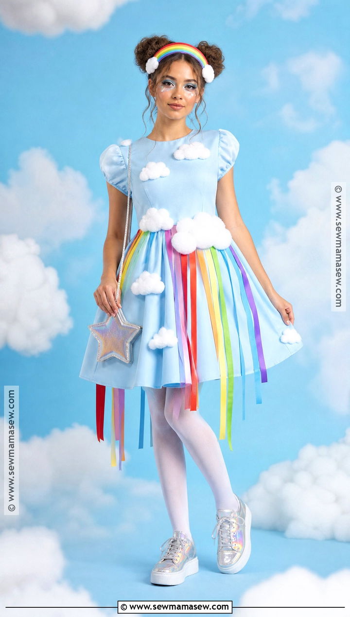 Rainbow Cloud Halloween Costume - 30 pretty halloween costumes for women