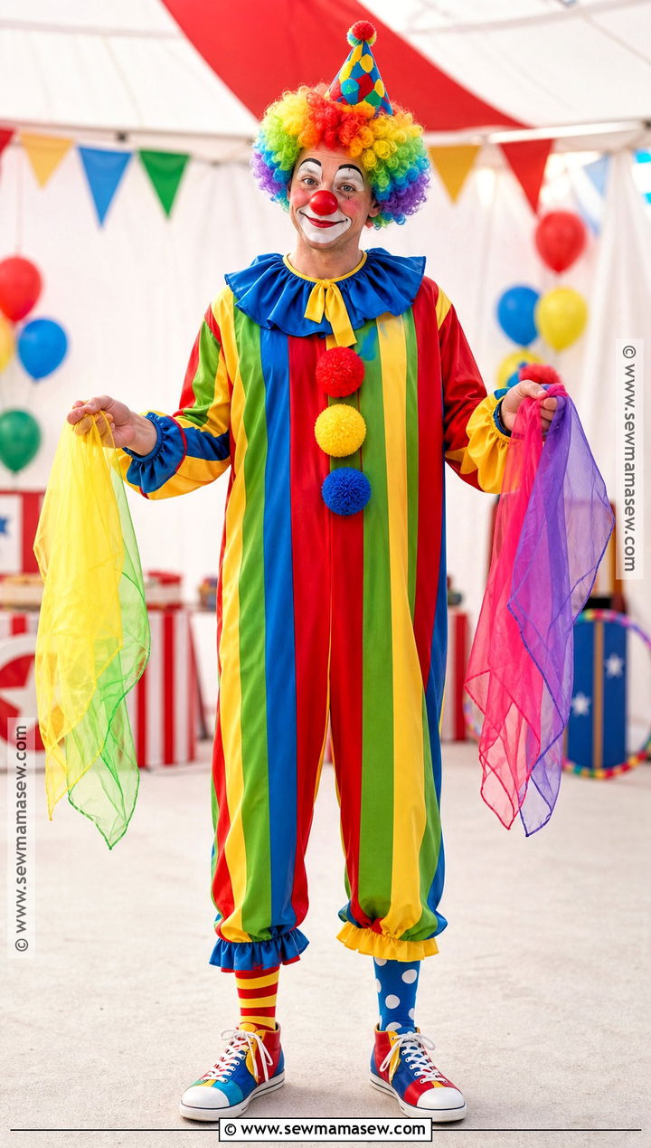 Rainbow Clown Costume - 30 Clown Costume Ideas for Men