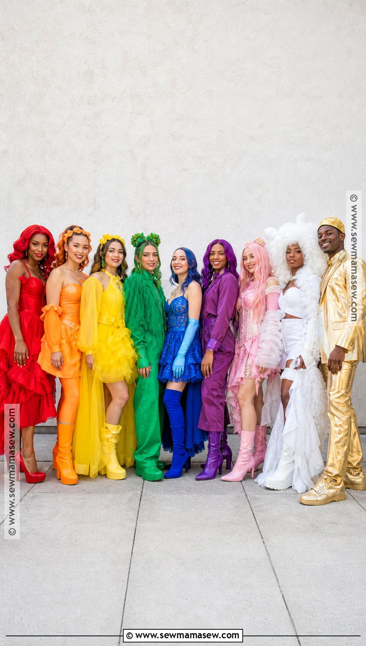 Rainbow Color Group Costume - 30 halloween costumes for big groups