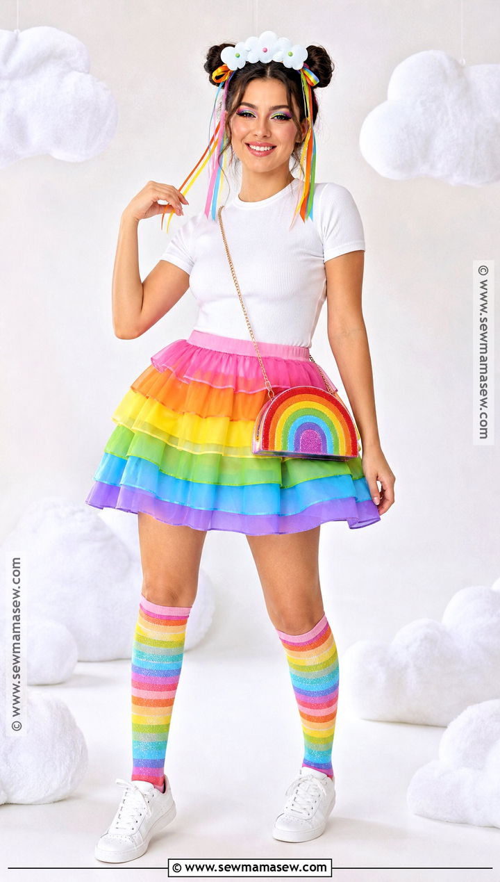Rainbow Costume With Colorful Tutu - 50 costume ideas