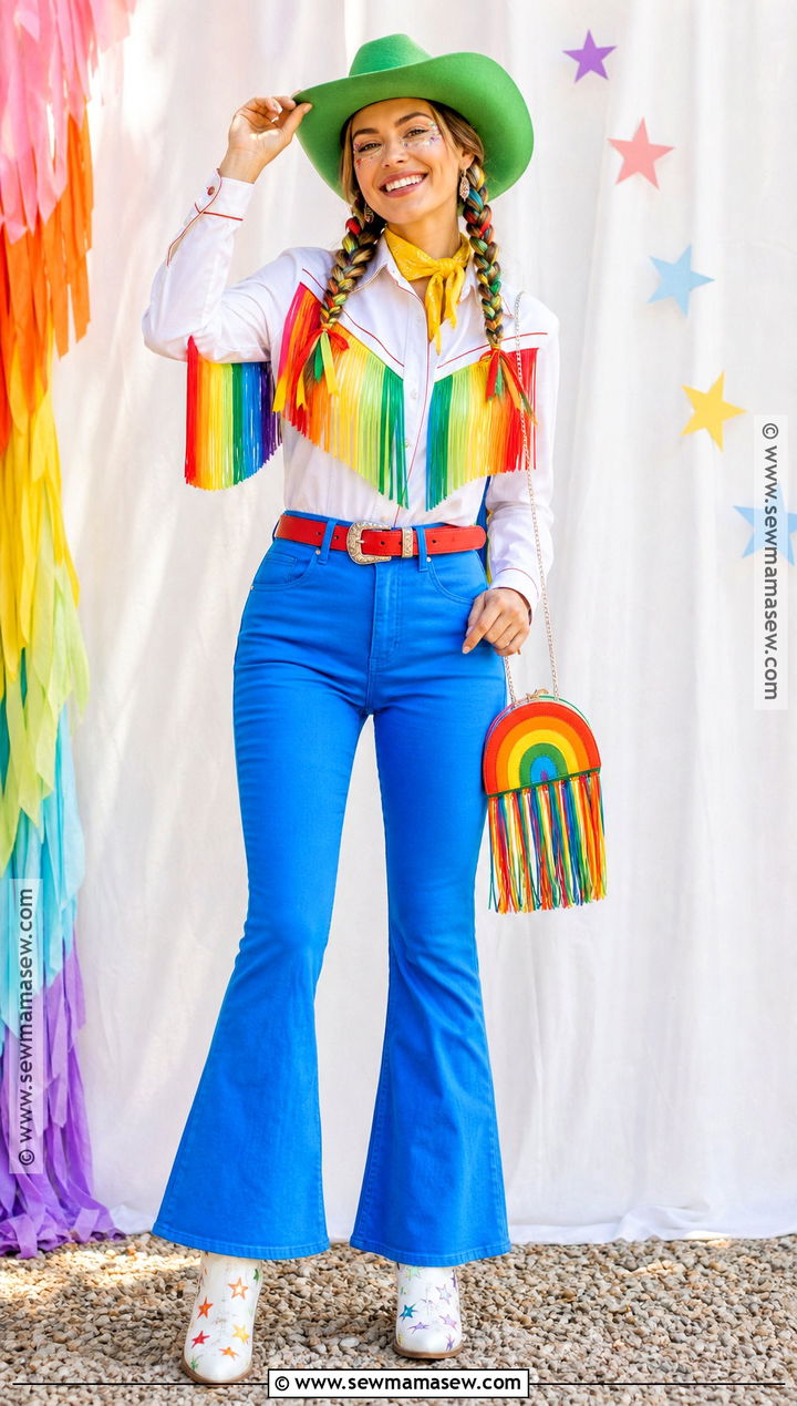 Rainbow Cowboy Costume - 35 cowboy costume women's ideas