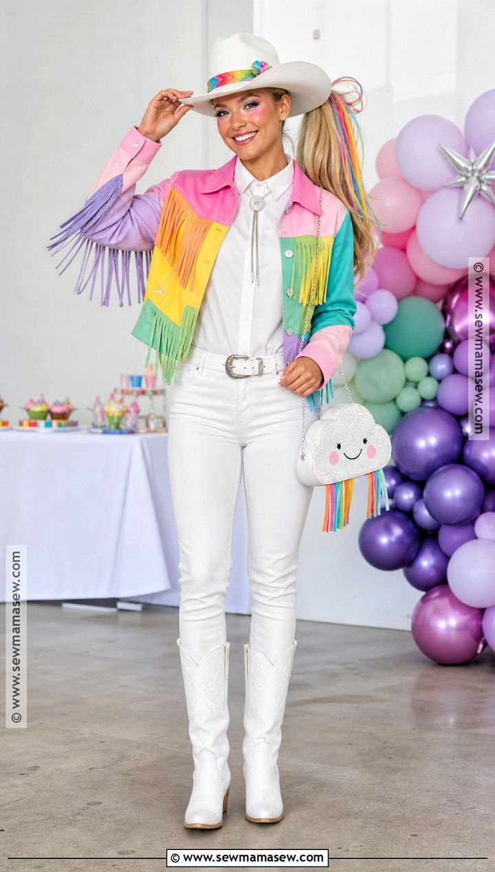 Rainbow Cowgirl Halloween Outfit - 40 cowgirl outfits halloween