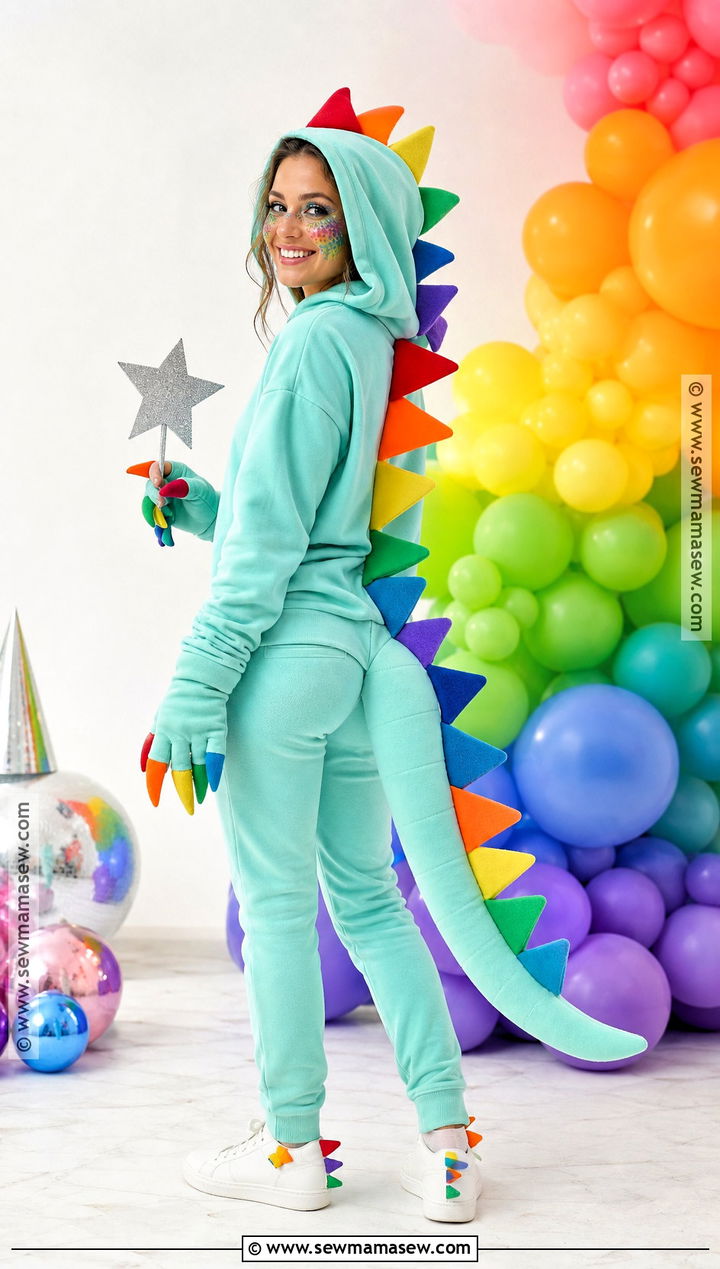 Rainbow Dinosaur Costume - 40 dinosaur costume ideas
