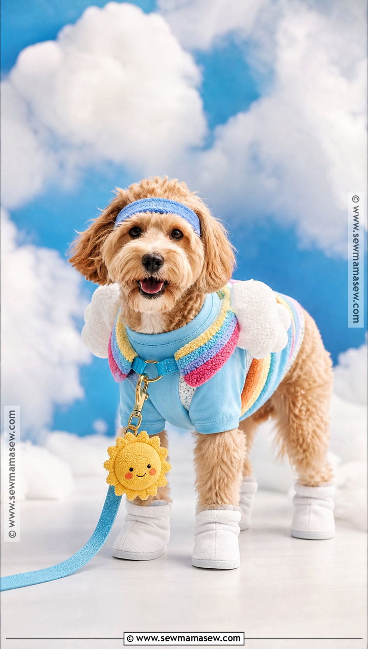 Rainbow Dog Costume - 40 dog costumes