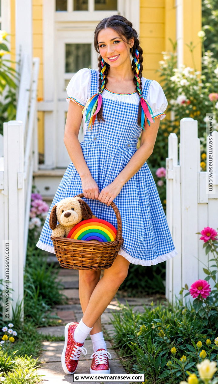 Rainbow Dorothy Halloween Costume - 40 dorothy halloween costume ideas