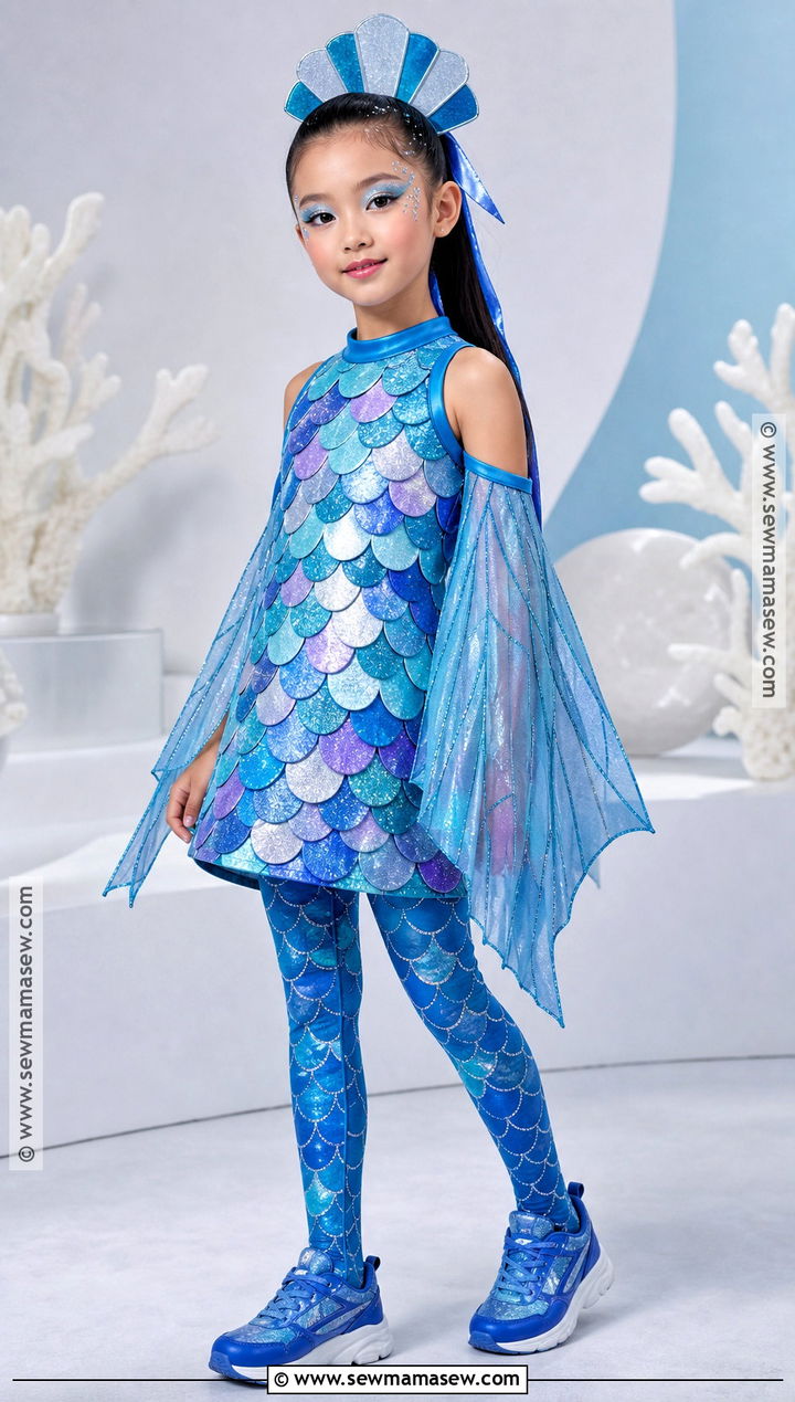 Rainbow Fish Costume With Shimmering Scales - 30 story book costumes