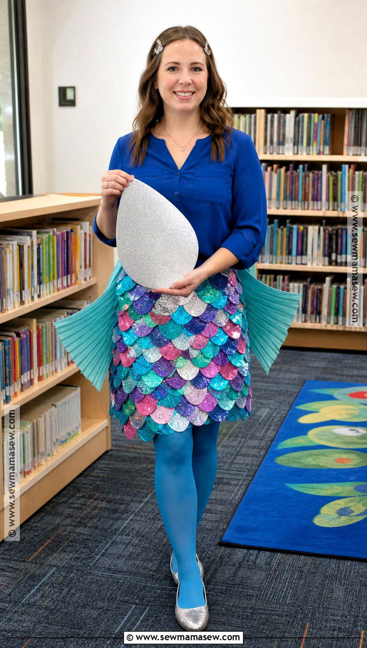 Rainbow Fish Costume With Shimmering Skirt - 30 teacher book character costumes