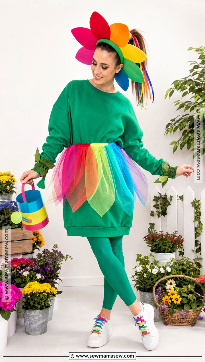 Rainbow Flower Costume - 40 Flower Costume Ideas