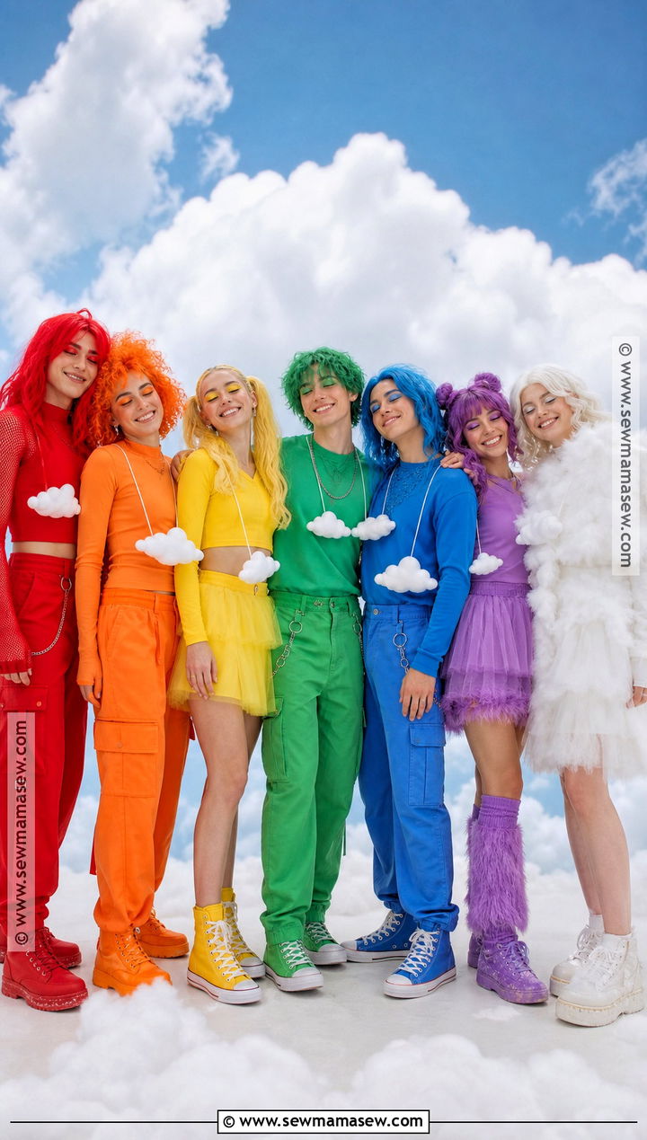 Rainbow Group Costume - 30 Group Dress Up Ideas